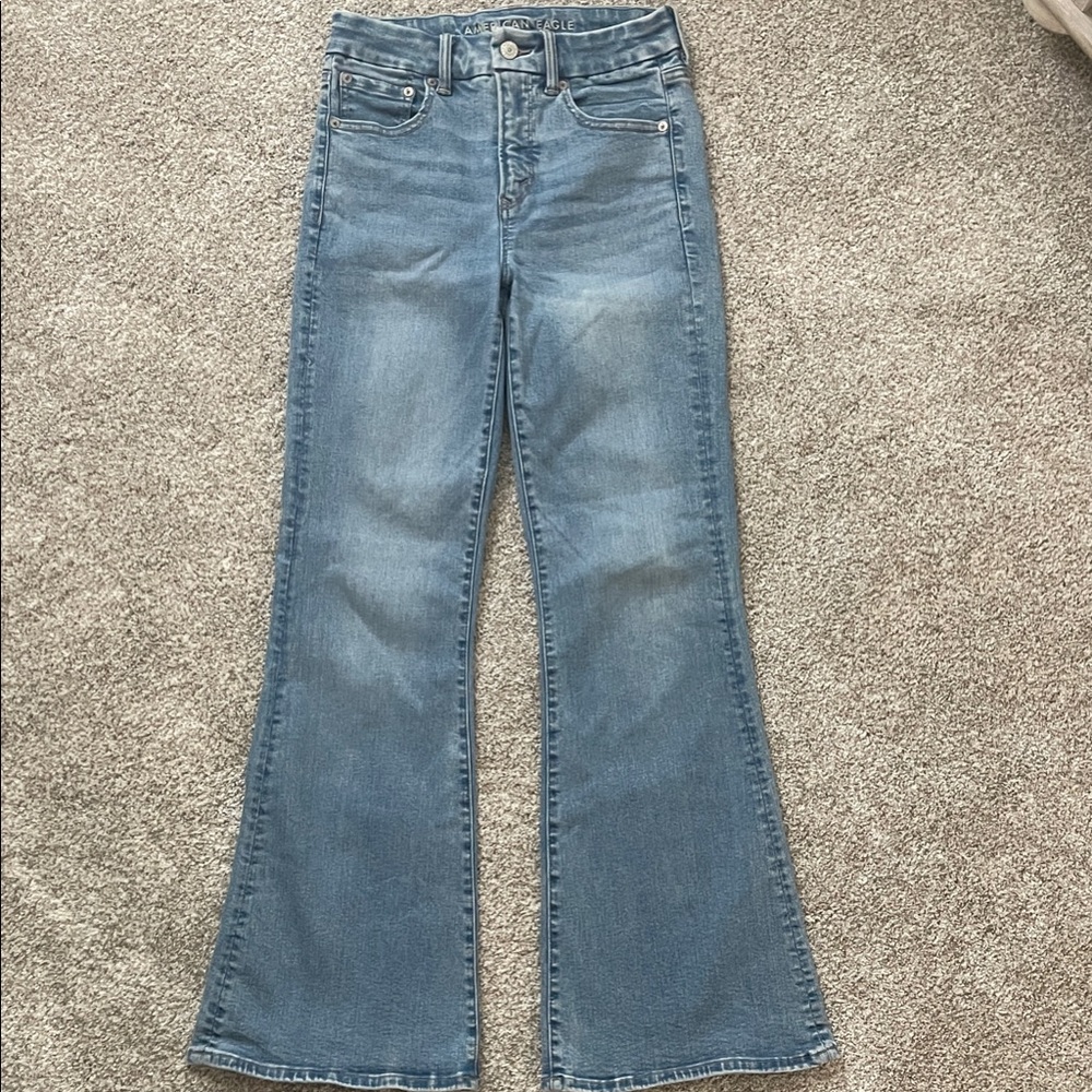 American Eagle Outfitters Light Blue Flare Jeans